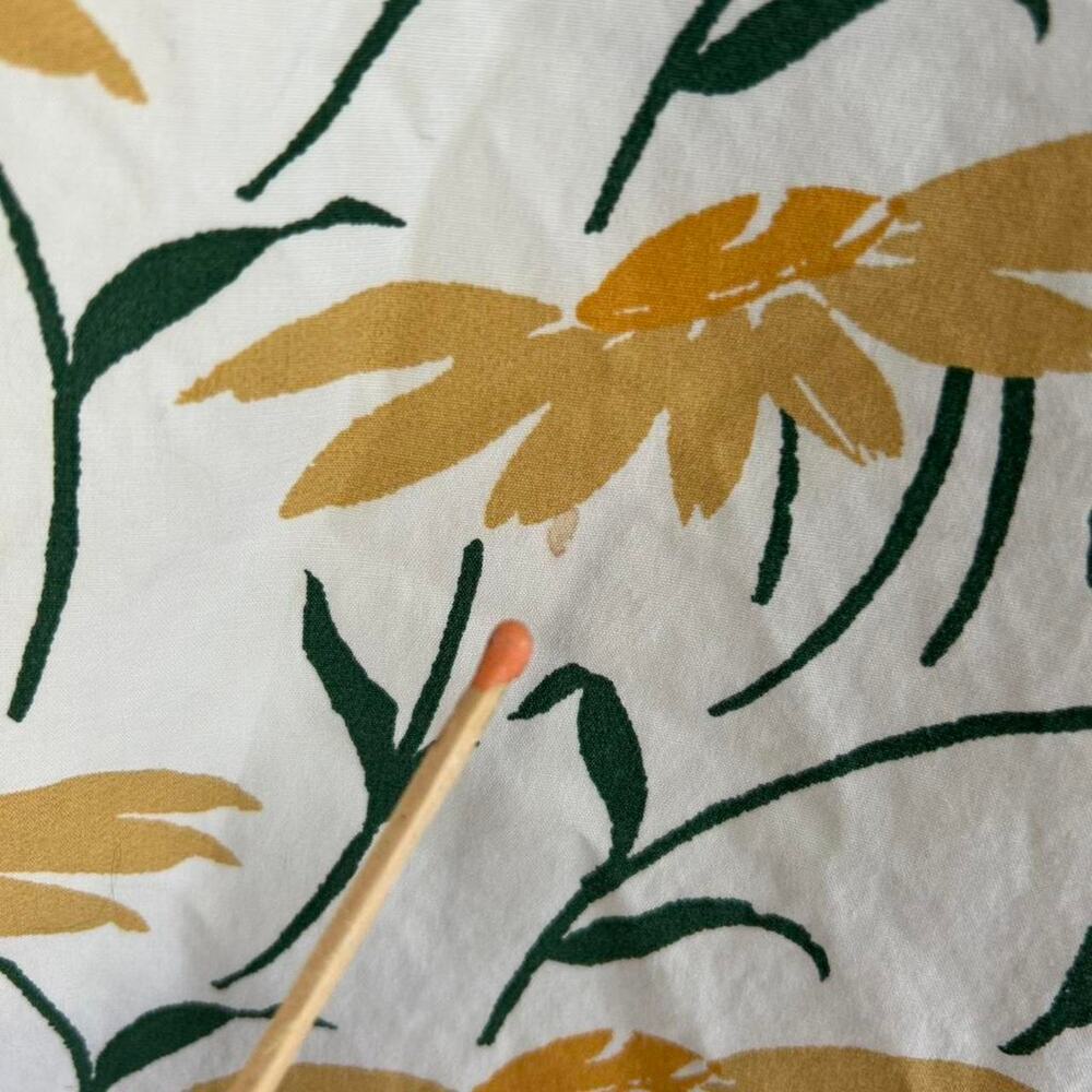 Jcrew stretch yellow‎ floral button - Picture 6 of 8